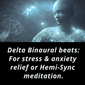 Podcast Delta Binaural beats: For stress & anxiety relief or Hemi-Sync meditation | Binaural ASMR