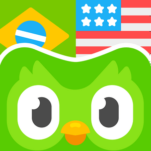 Ouça Histórias em Inglês com Duolingo na aplicação