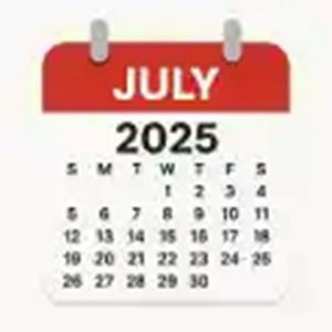 July 2025 Calendar